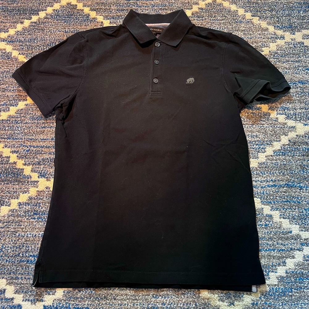 Banana Republic Size S Black Polo Shirt